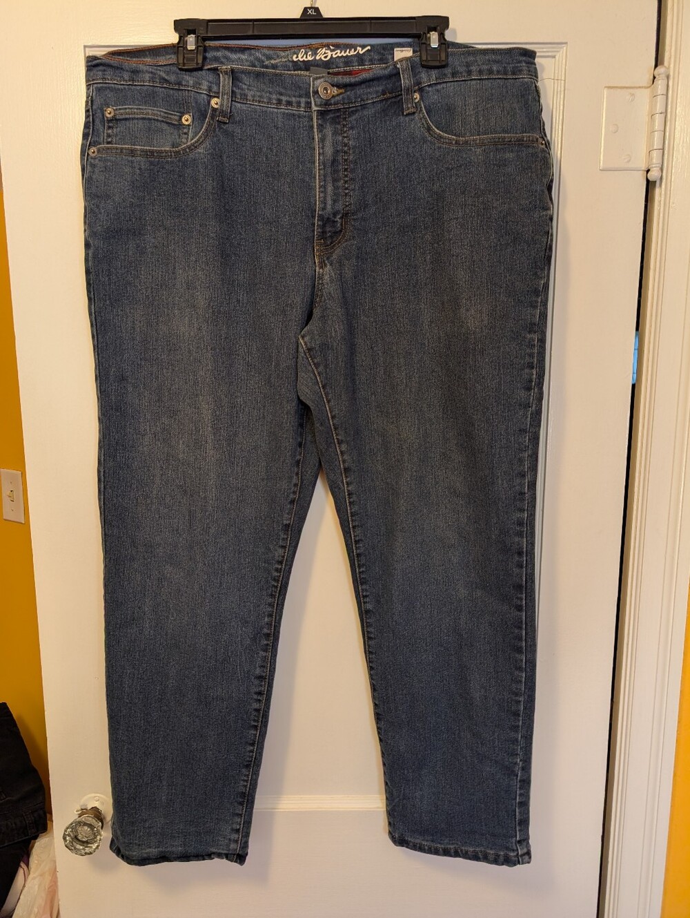 Eddie Bauer Men's Dark Blue Relaxed Fit Jeans